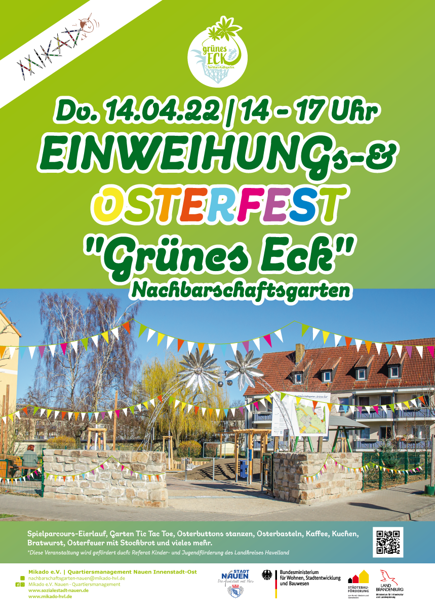 Einweihungs- & Osterfest Nachbarschaftsgarten “Grünes Eck” am 14.04.2022 | 14-17 Uhr