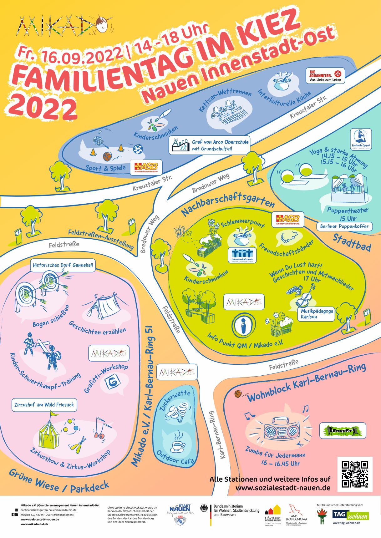 „Familientag im Kiez“ am Fr. 16.09.22 von 14 – 18 Uhr in Nauen