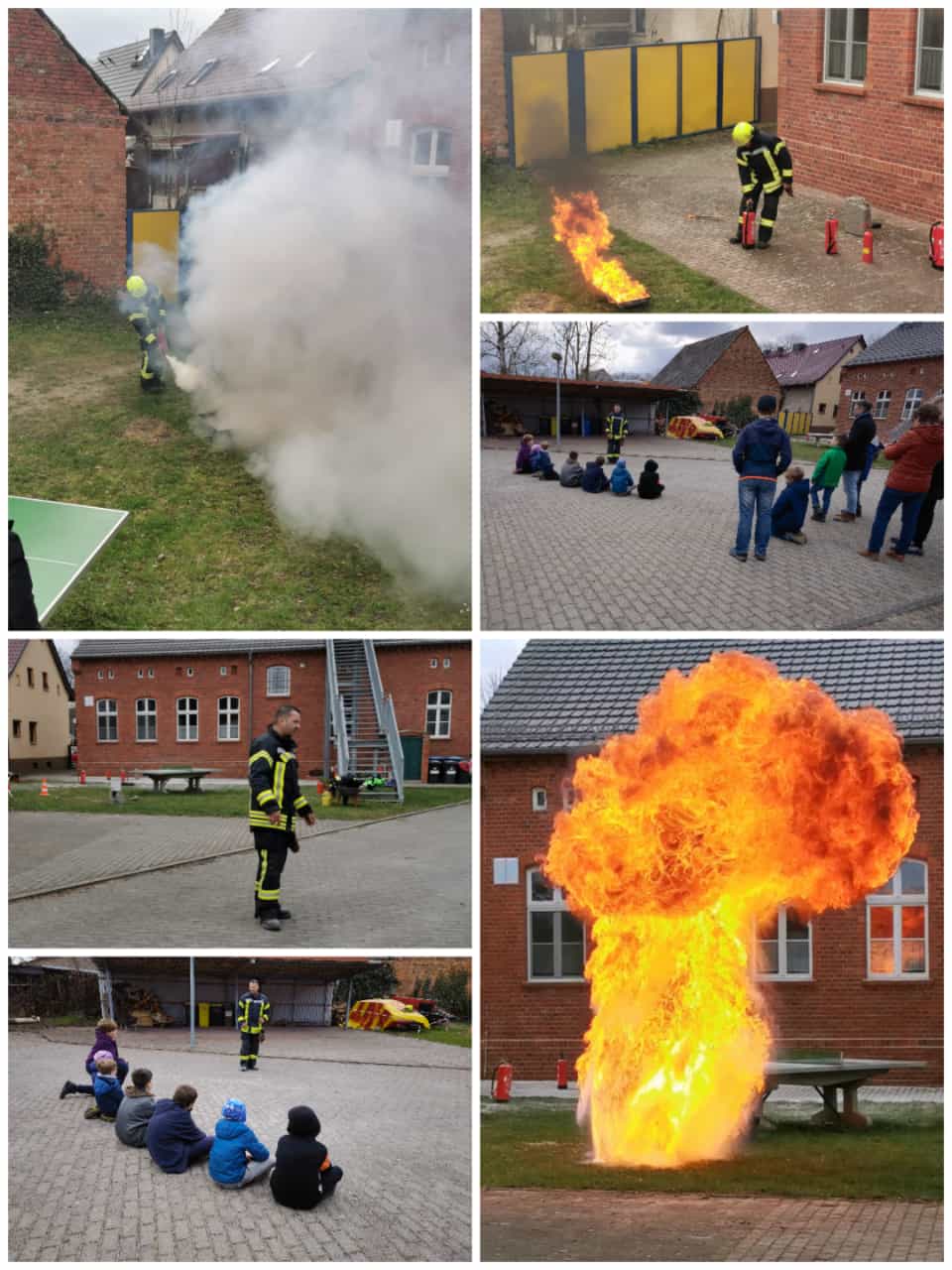 Feuerschutzbelehrung und Besuch bei der Freiwilligen Feuerwehr in Groß Behnitz