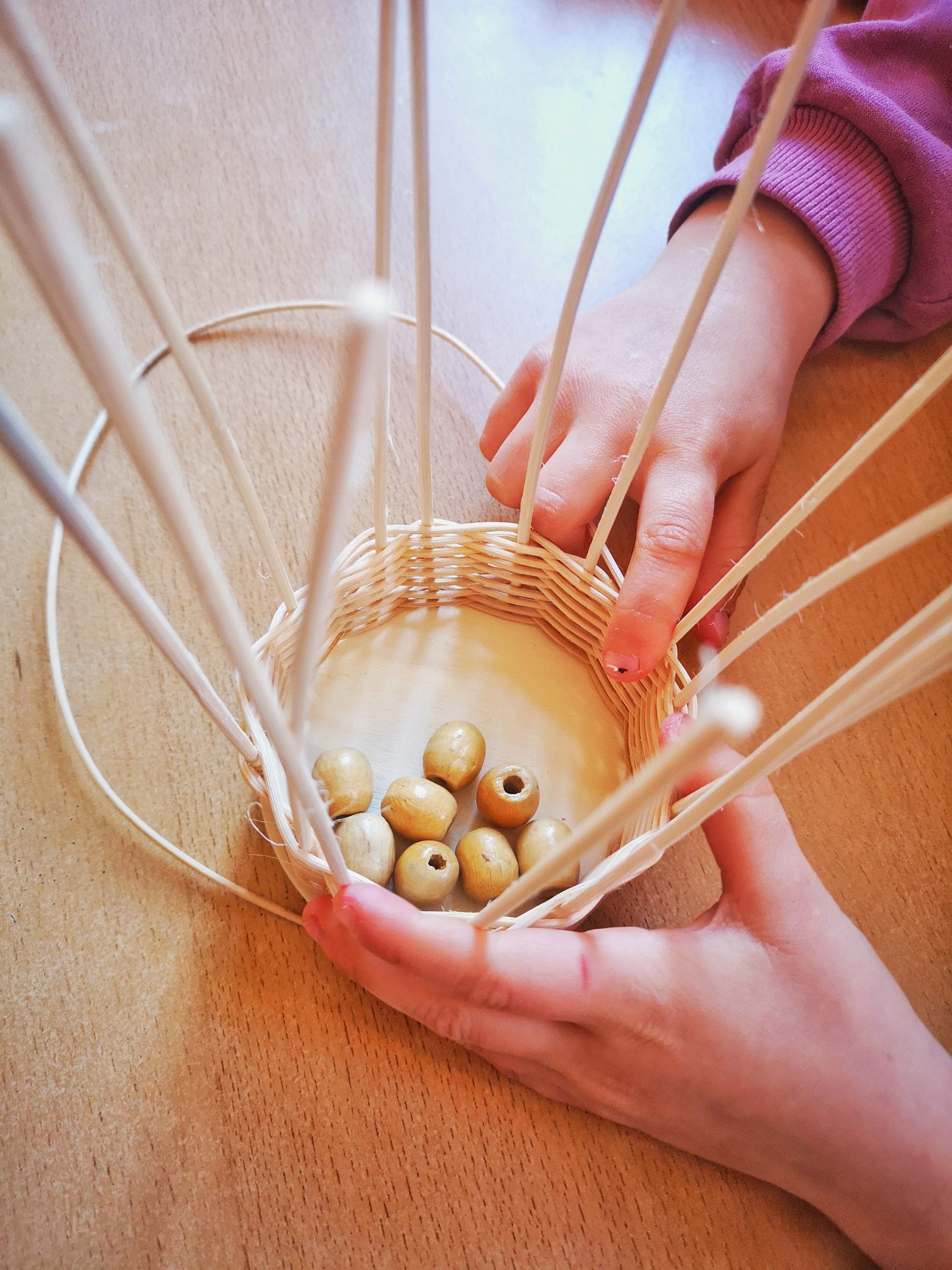 Aktion Korbflechten an der Käthe-Kollwitz Grundschule am 08.05.2023