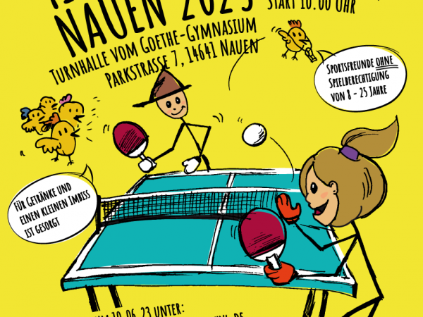 Das „Mikado Tischtennis Turnier“ mit VfL Nauen am 24.06.2023 in Nauen