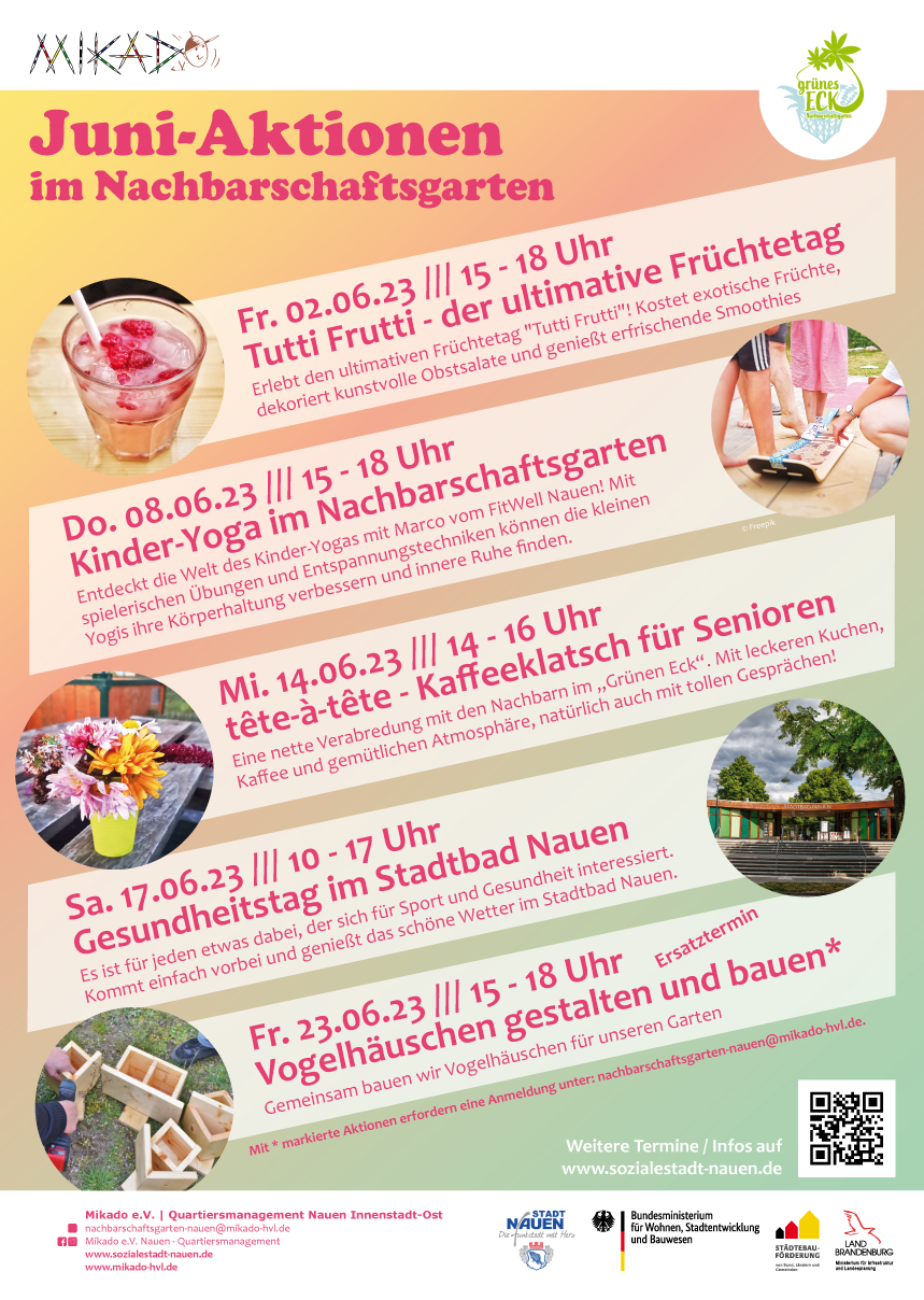 Juni-Aktionen im „Grünen Eck“