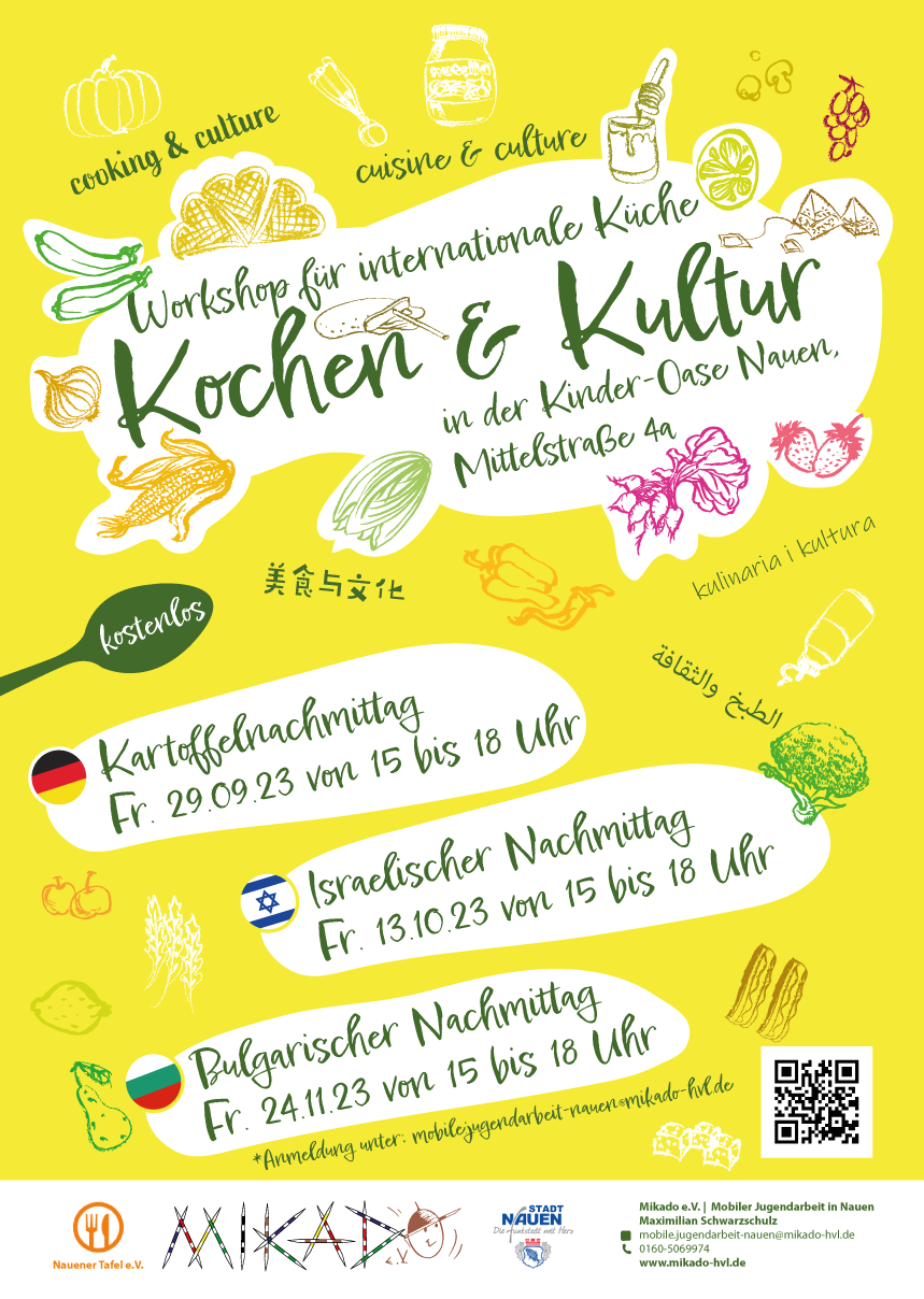 „Kochen und Kultur“ in der Kinder-Oase ist wieder da!