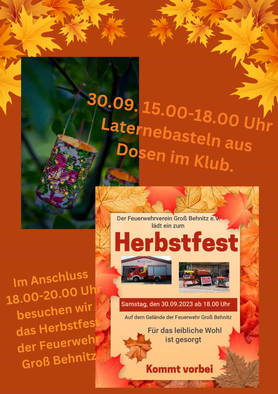 Herbstfest Feuerwehrverein Groß Behnitz