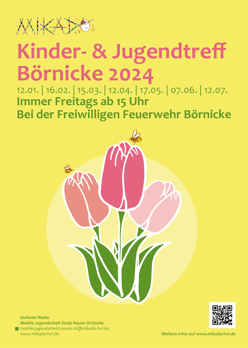 Neue Termine Kinder- & Jugendtreff Börnicke 2024