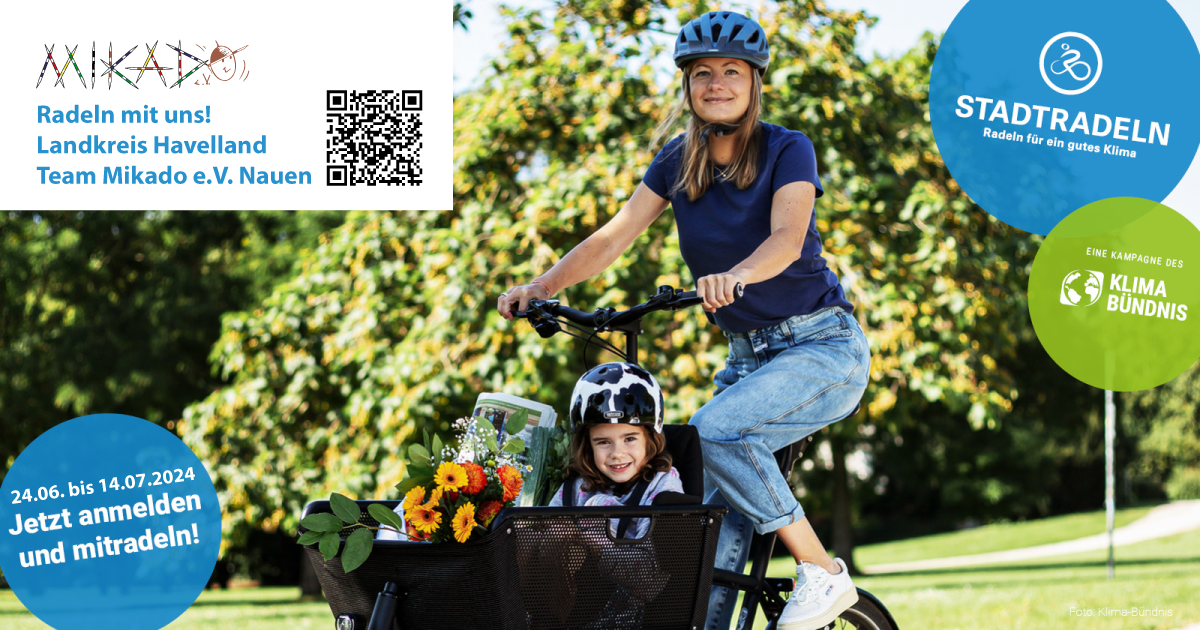 Stadtradeln mit Team Mikado e.V. Nauen von 24.06. bis 14.07.2024
