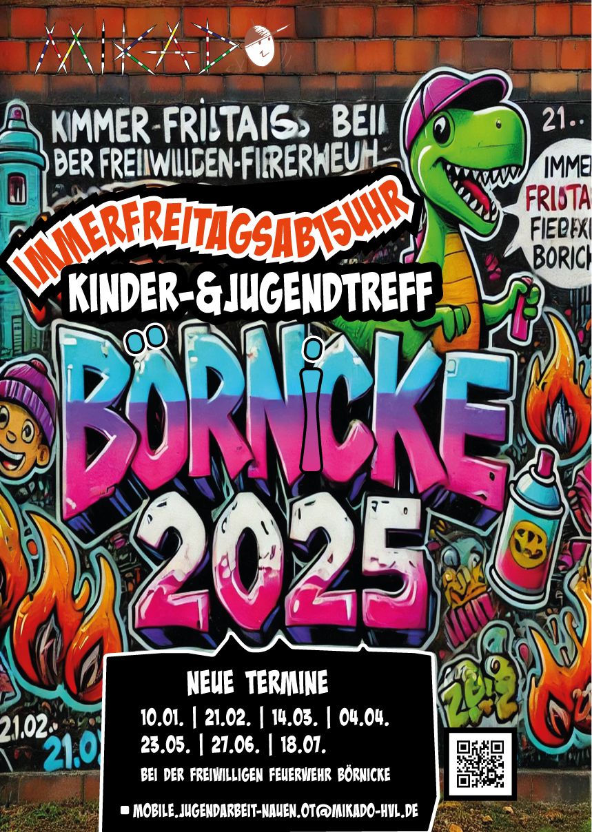 Neue Termine für den „Kinder- und Jugendtreff Börnicke“ 2025
