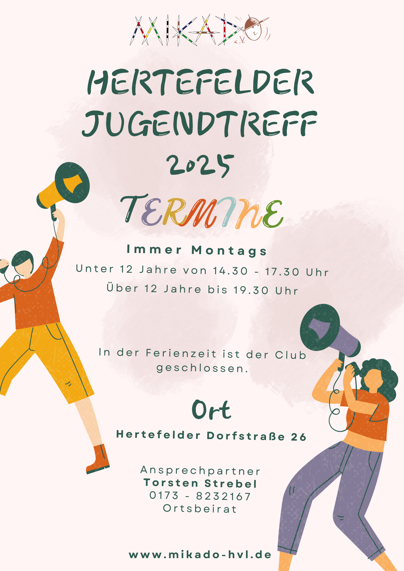 Neue Termine für den „Hertefelder Jugendtreff“ 2025