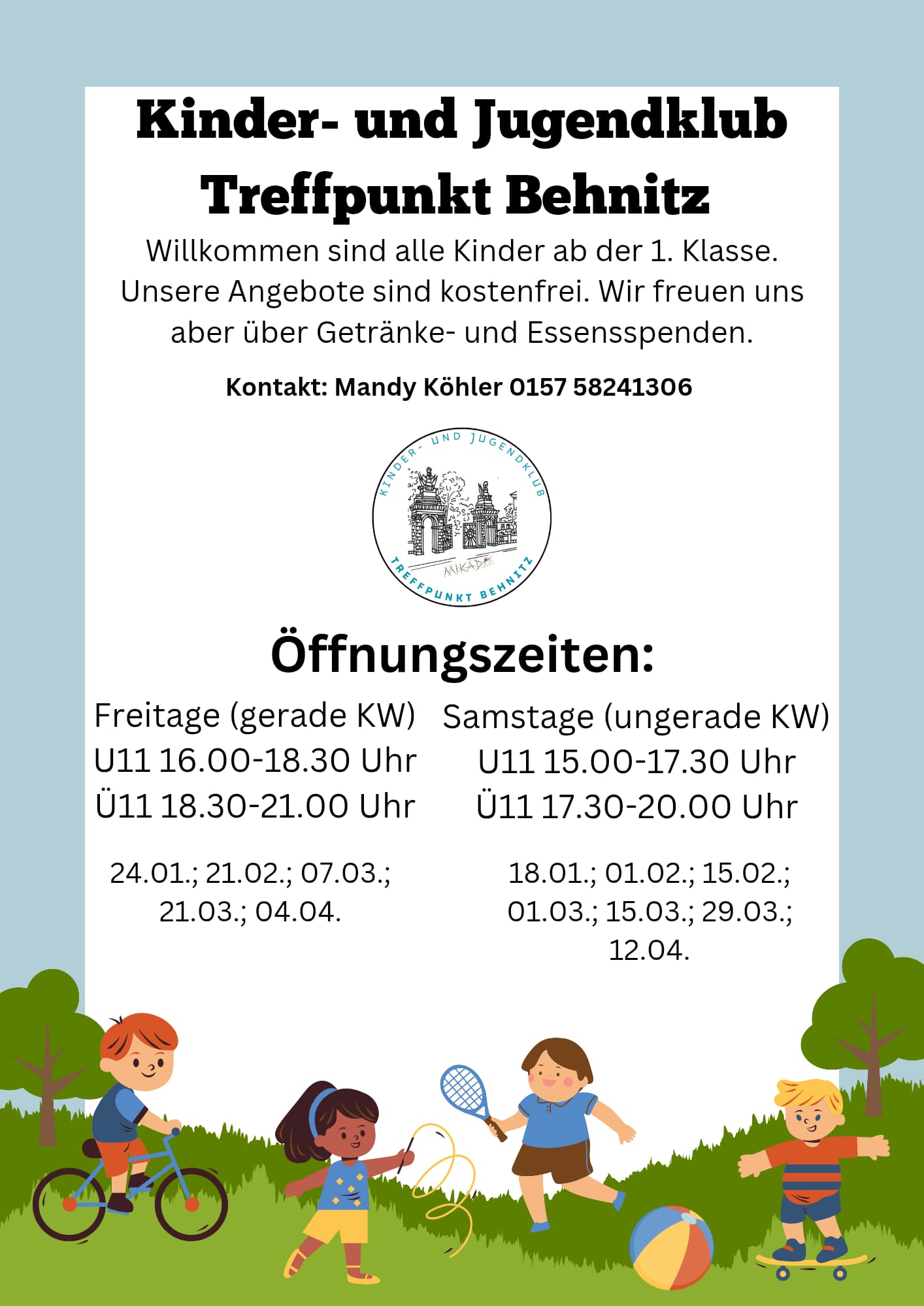 Neue Termine für den „Treffpunkt Behnitz“ 2025