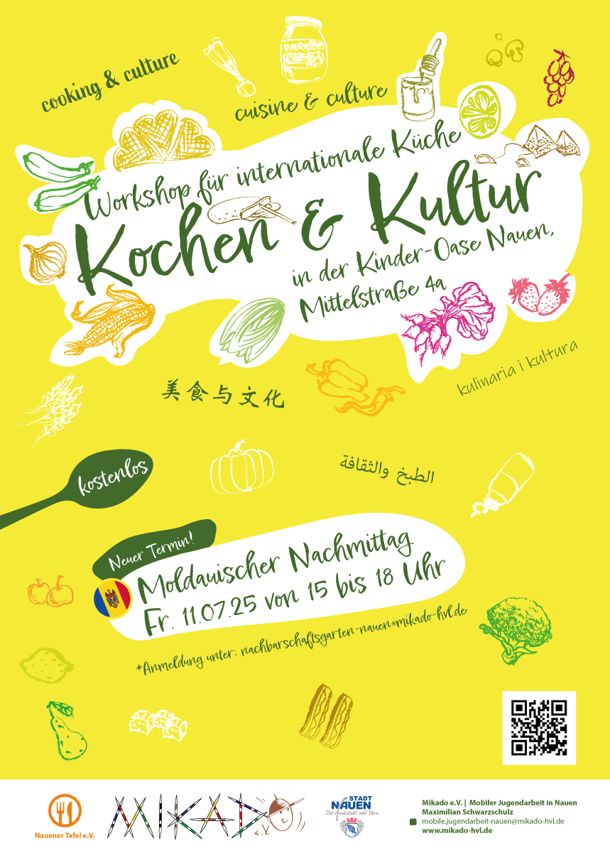 “Kochen & Kultur” – Moldau-Edition in der Kinder-Oase Nauen am 11.07.2025