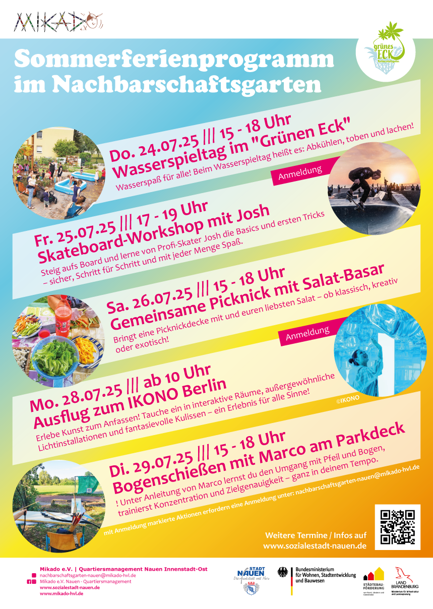 Sommerferienprogramm 2025 im Nachbarschaftsgarten „Grünen Eck“