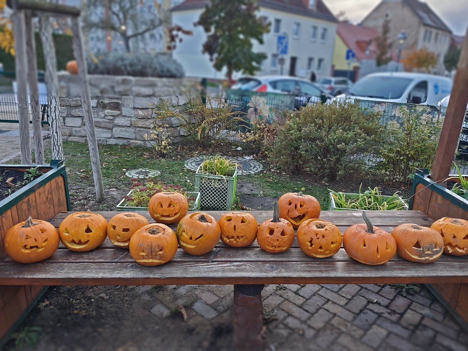Halloweenzeit 2025 im Nachbarschaftsgarten Nauen