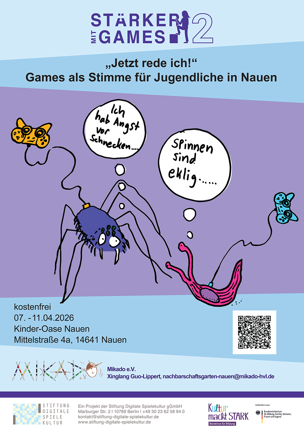 Osterferien-Workshop: „Jetzt rede ich!“ – Games als Stimme für Jugendliche in Nauen
